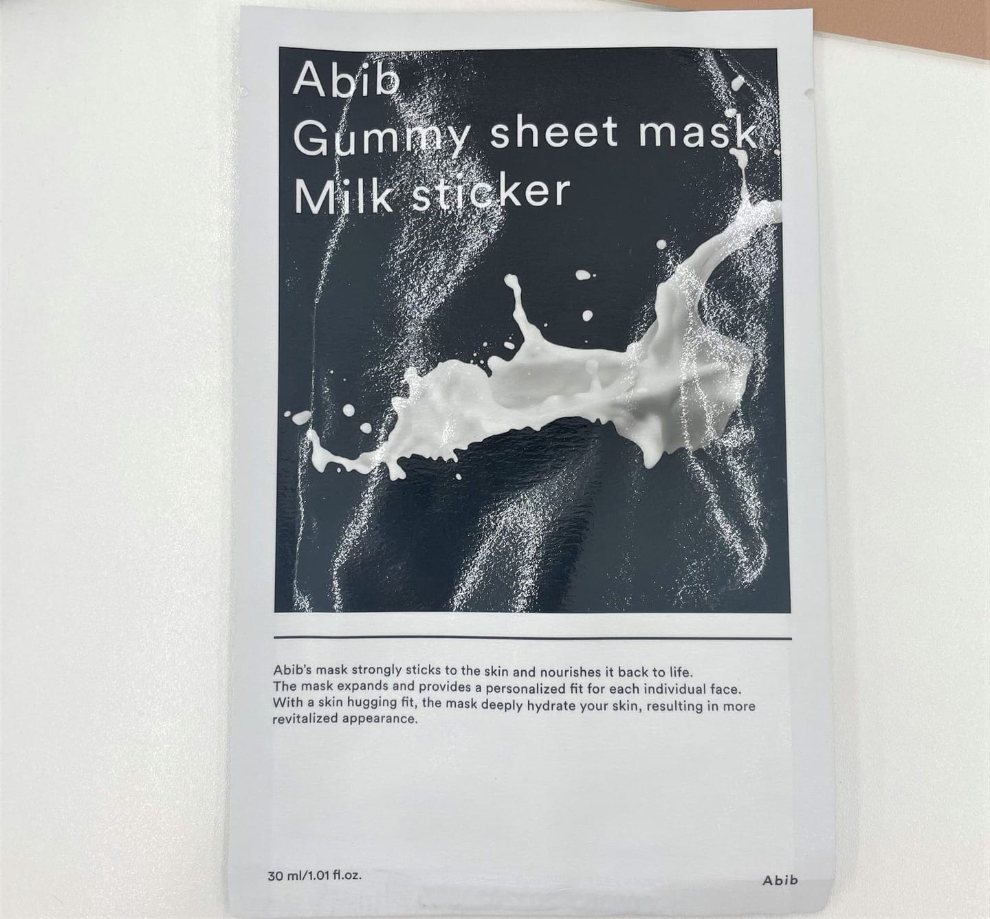 Customer photo review of Gummy Sheet Mask Collagen Milk Sticker(10 sheets)