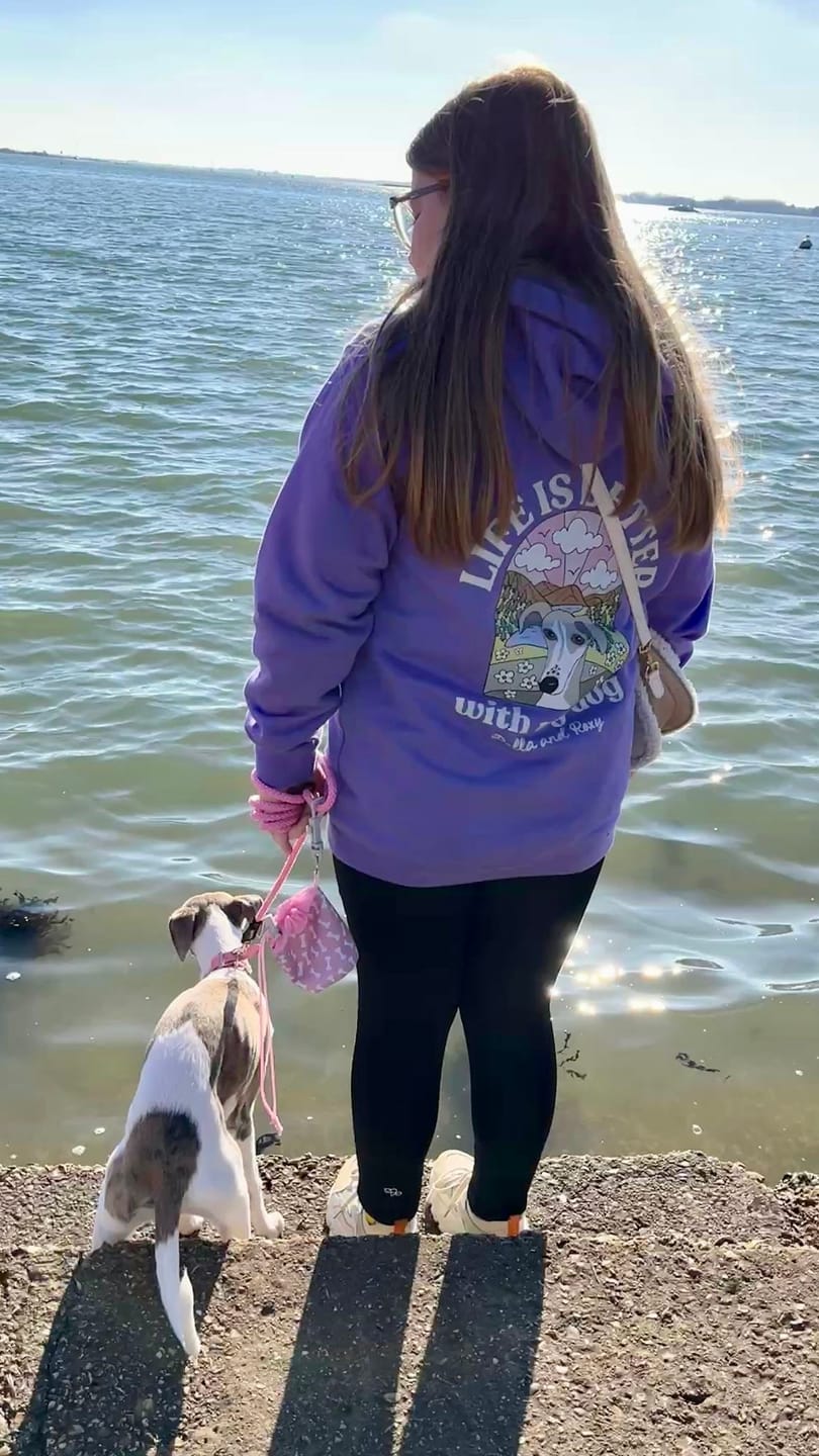Customer photo review of Personalised Life is Better with your dog Hoody