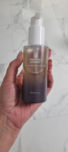 Customer photo review of Haruharu Wonder Black Rice Moisture Deep Cleansing Oil giliai valantis aliejus