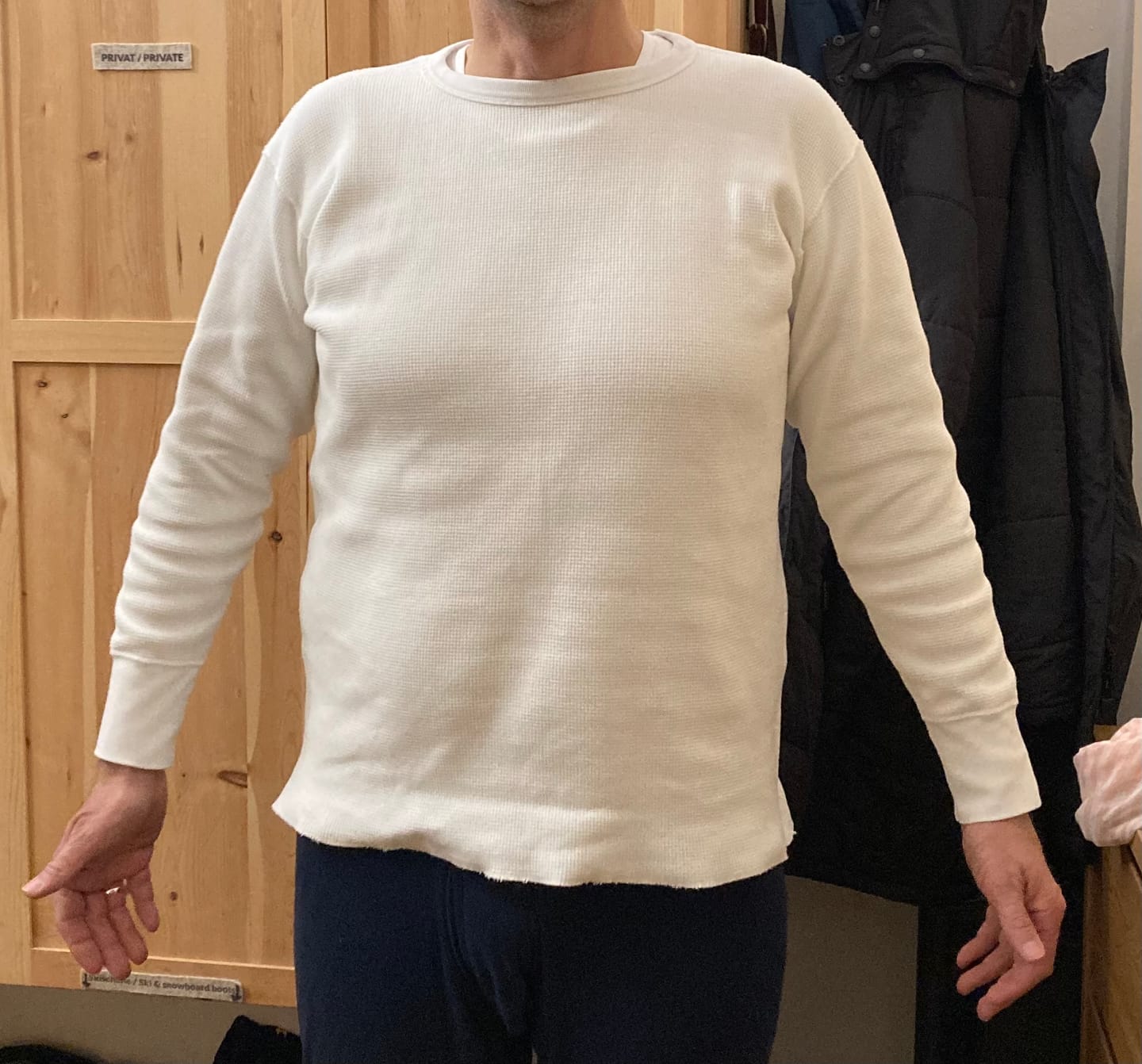 Customer photo review of Heavyweight Waffle Cotton Underwear - White