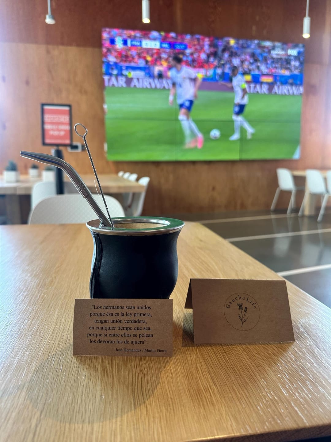 Customer photo review of Camionero Leather Mate Cup Black
