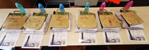 Customer photo review of Medium Maori Style Kete Basket 20 x 23cm