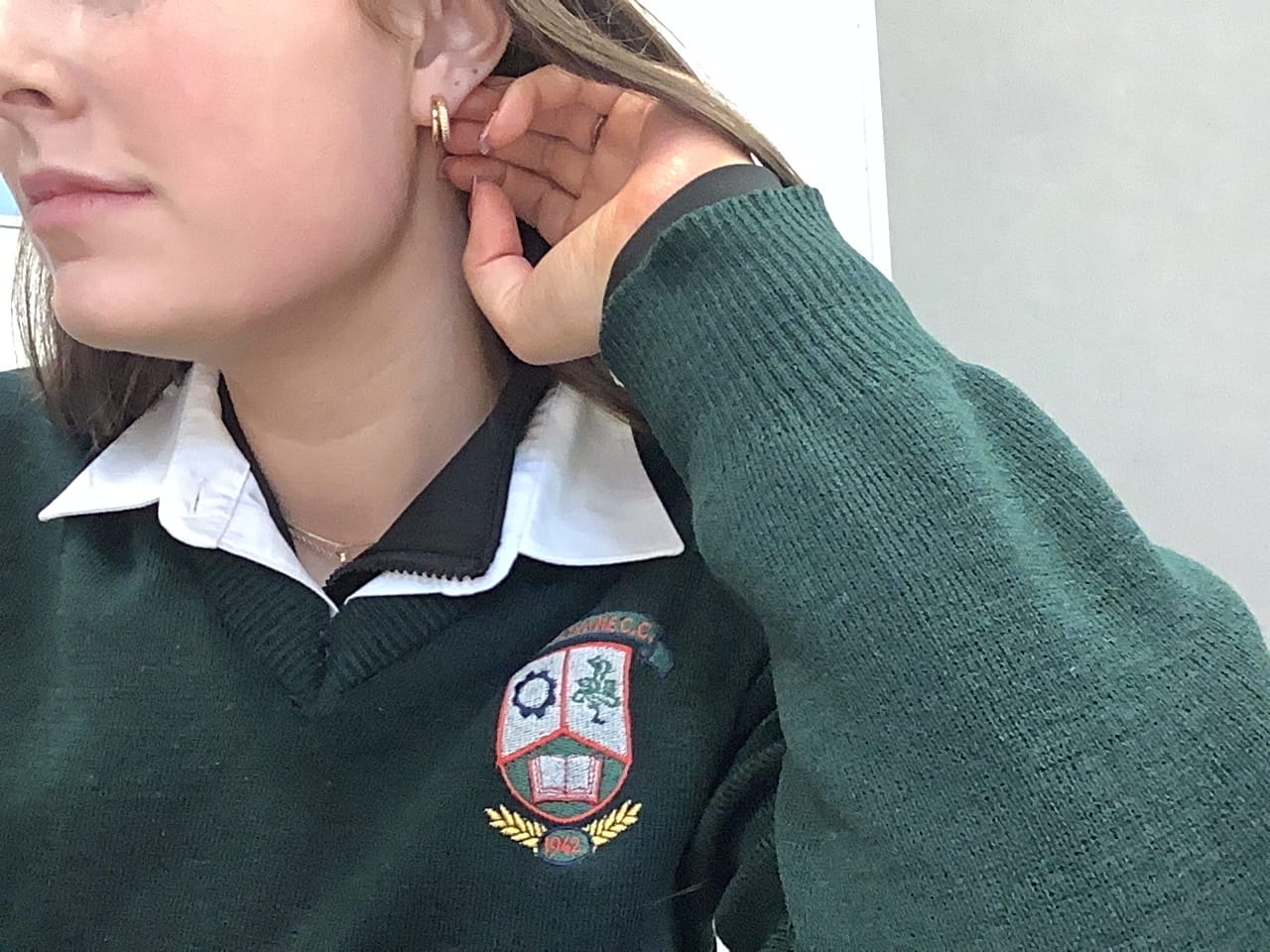 Customer photo review of Duo Layered Hoops Gold