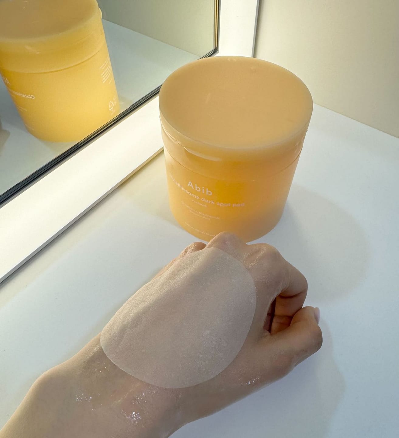 Customer photo review of Glutathiosome dark spot pad Vita touch