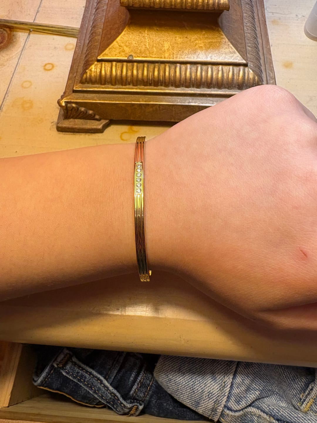 Customer photo review of Kim Crystal bangle
