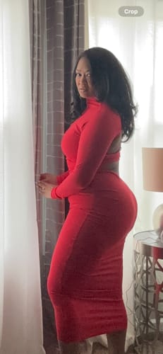 Customer photo review of Leona Dress - Red