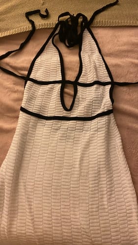Customer photo review of VESTIDO ARIEL TEJIDO BLANCO (PRE-VENTA)