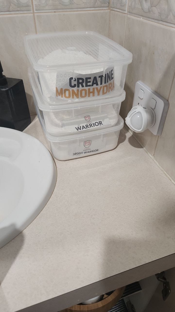 Customer photo review of Night warrior Caffeine-free Pre-workout