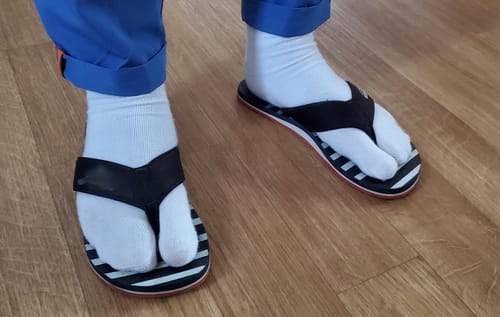 Customer photo review of 5 Paires Chaussettes Deux Doigts