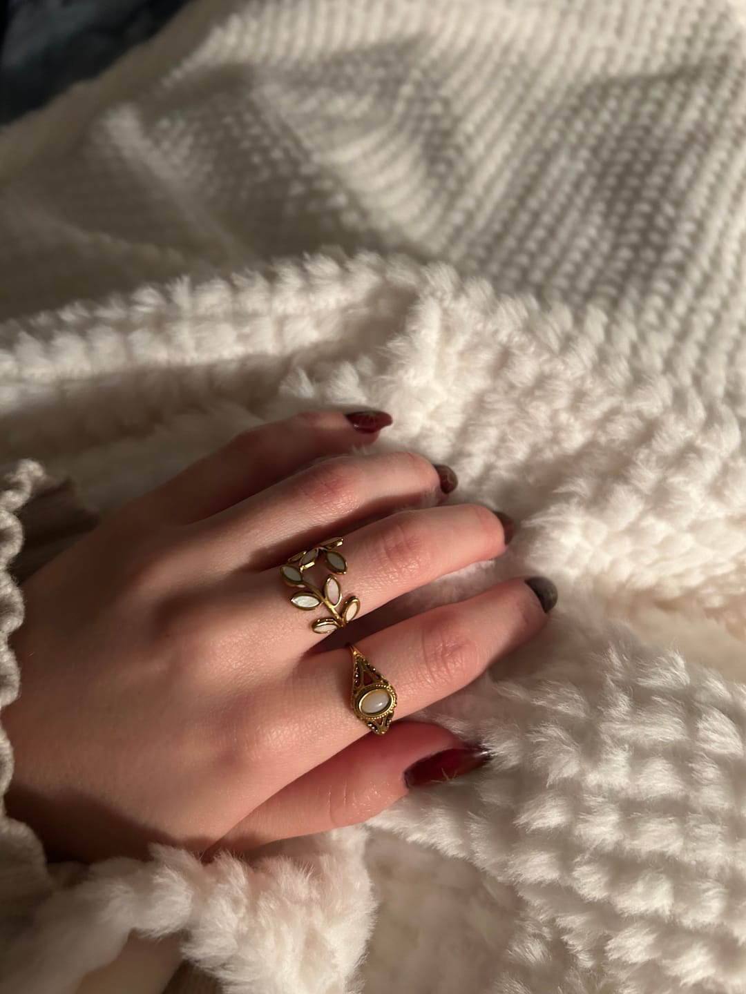 Customer photo review of Gold Leaf Ring