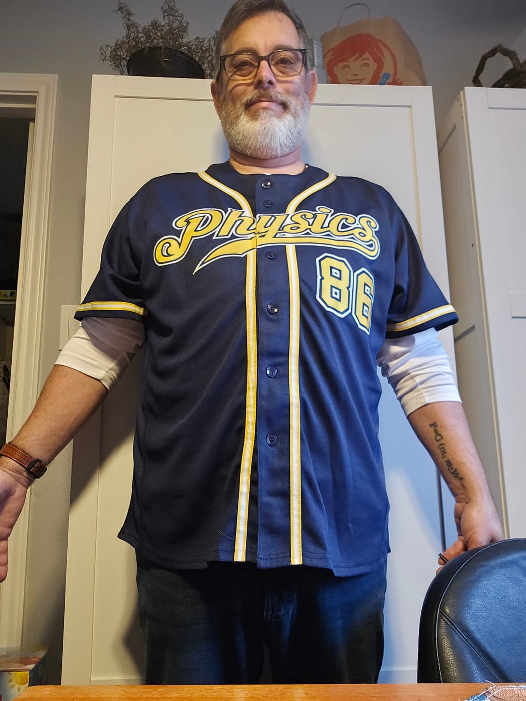 Customer photo review of Custom Black Yellow Classic Style Authentic Baseball Jersey