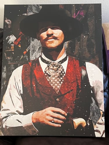 Customer photo review of Doc Holiday Wall Art