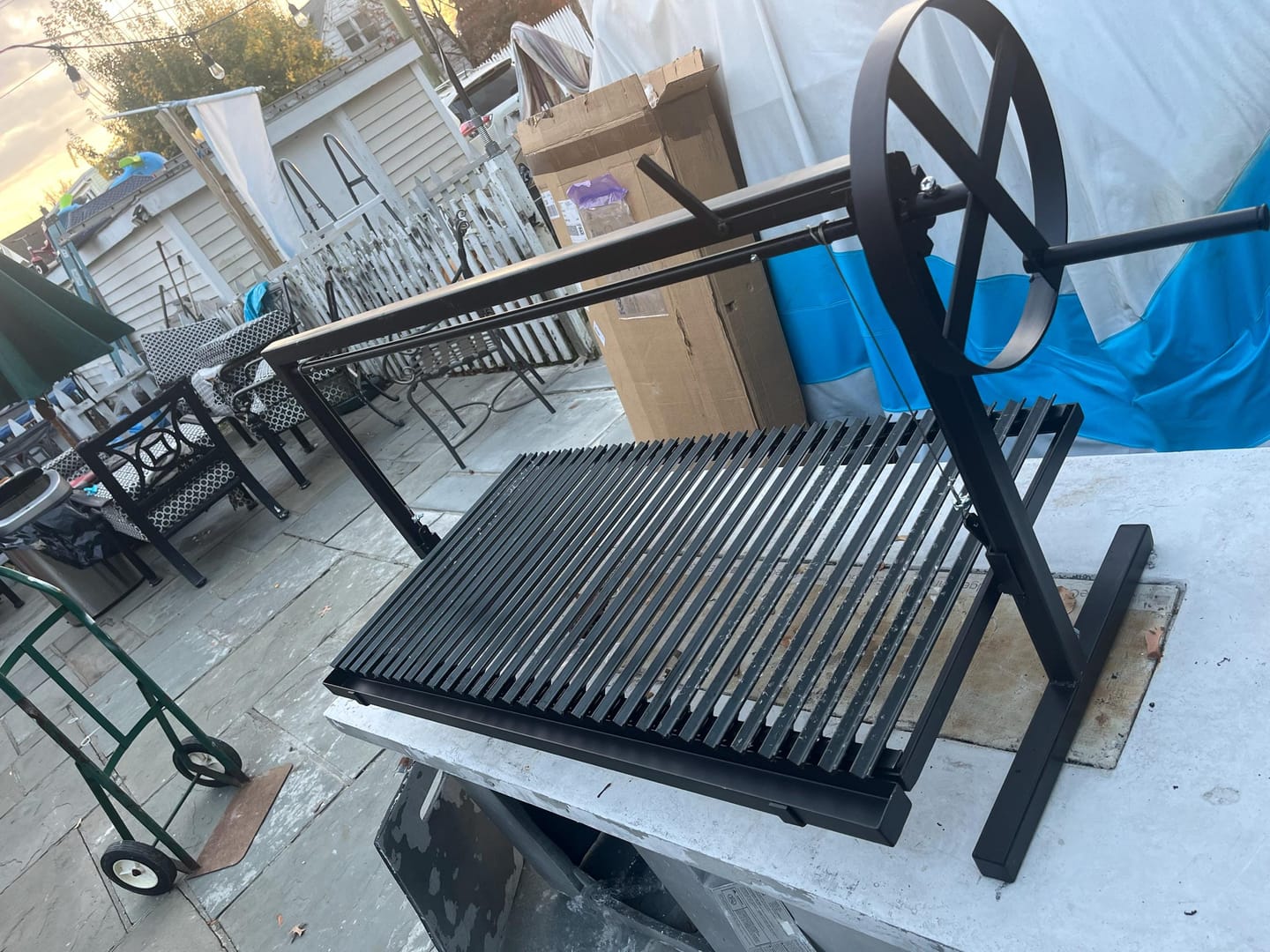 Customer photo review of Santa Maria V-Shaped Grill Grates