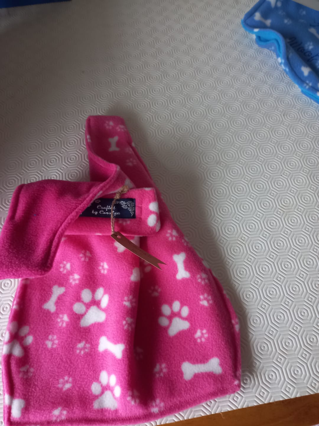 Customer photo review of Paw Print & Bones Anti Pill Polar Fleece Fabric