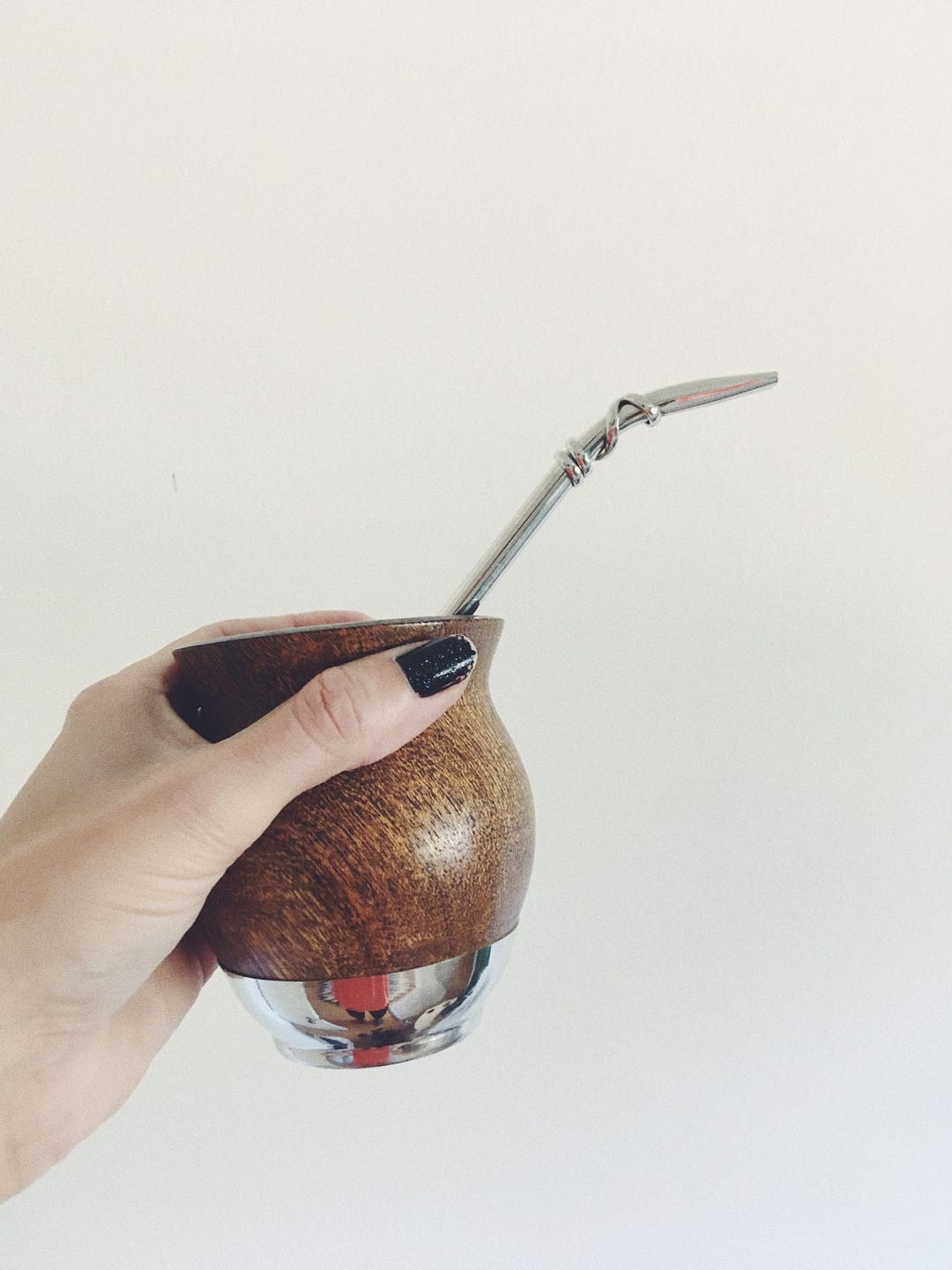 Customer photo review of Lignum Vitae Wooden Mate Cup