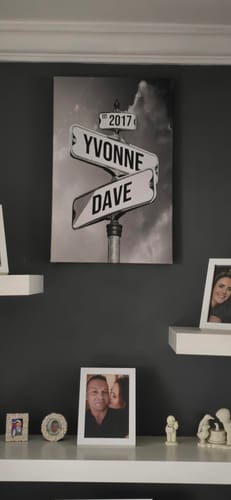 Customer photo review of COUPLES DATE OF LOVE by Cstm Canvas