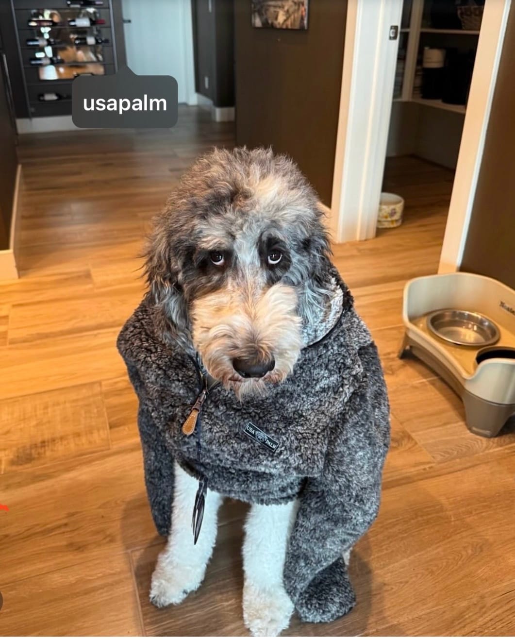 Customer photo review of Reversible Double Sherpa 1/4 Zip