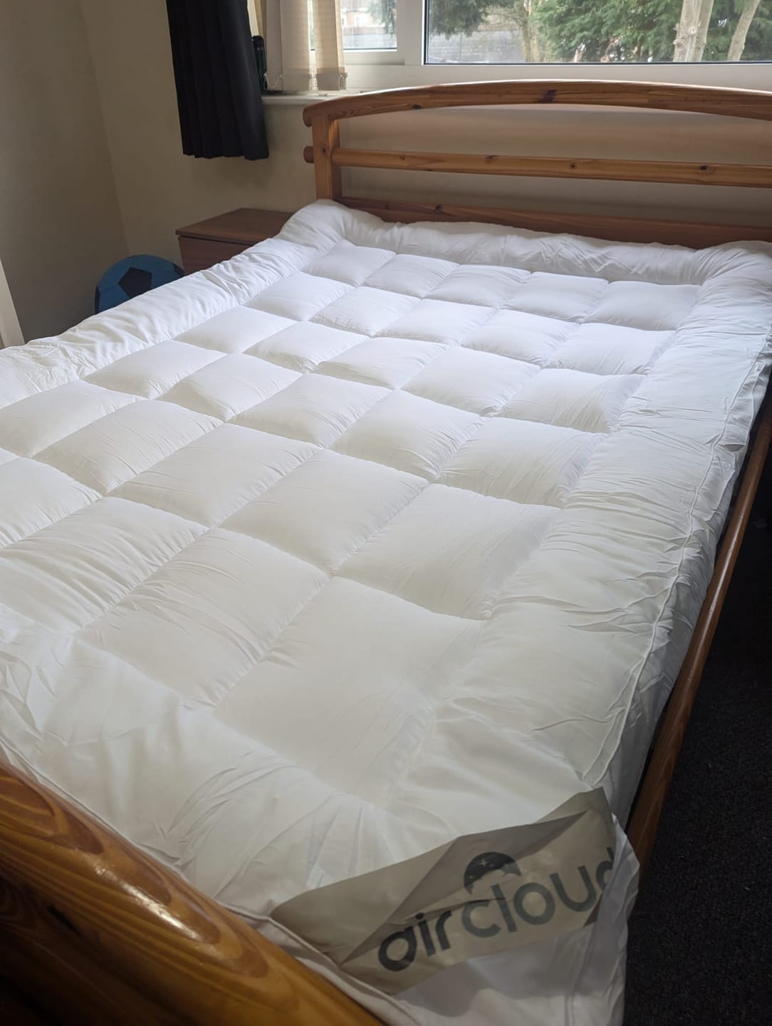 Customer photo review of 10cm Microfiber Mattress Topper