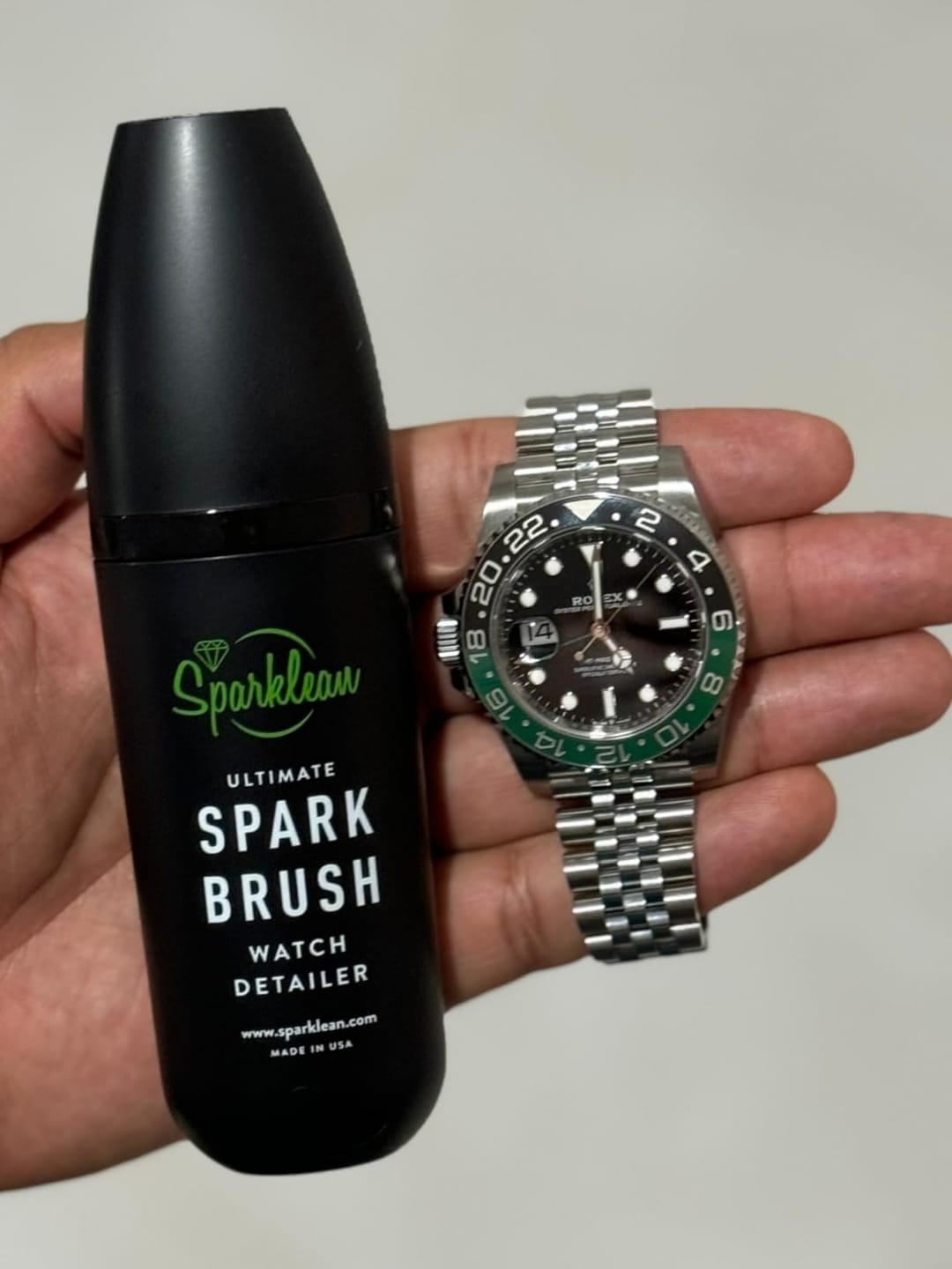 Customer photo review of SparkBrush Soft-Bristle Gentle on All Metals, Jewelry, & Watches