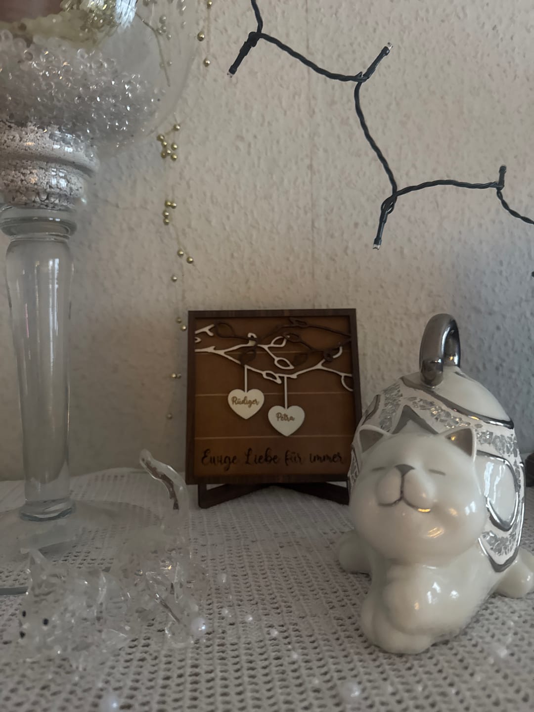 Customer photo review of Du & Ich - Paar-Herzaufsteller