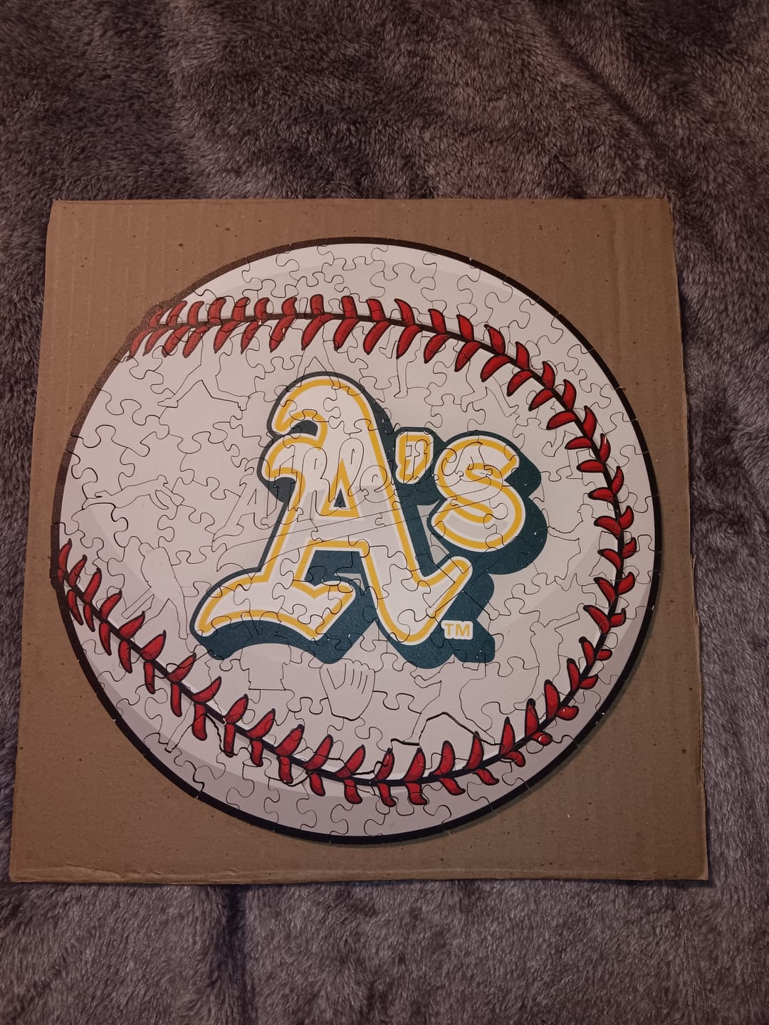 Customer photo review of Oakland Athletics™ - Wooden Puzzle