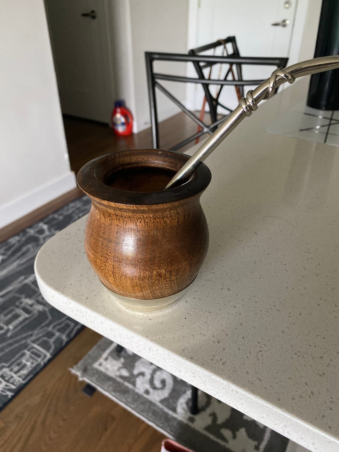 Customer photo review of Lignum Vitae Wooden Mate Cup