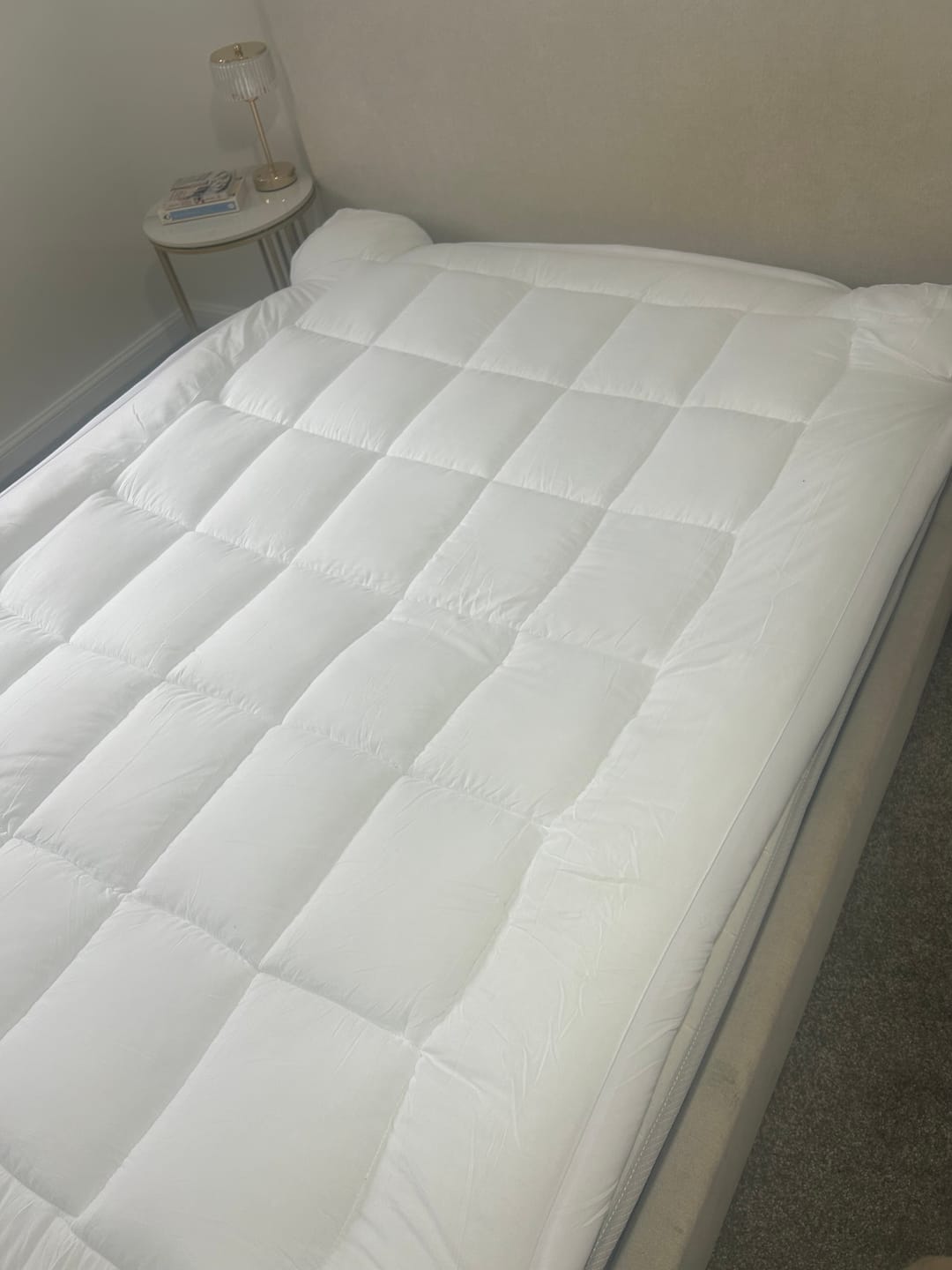 Customer photo review of 10cm Microfiber Mattress Topper