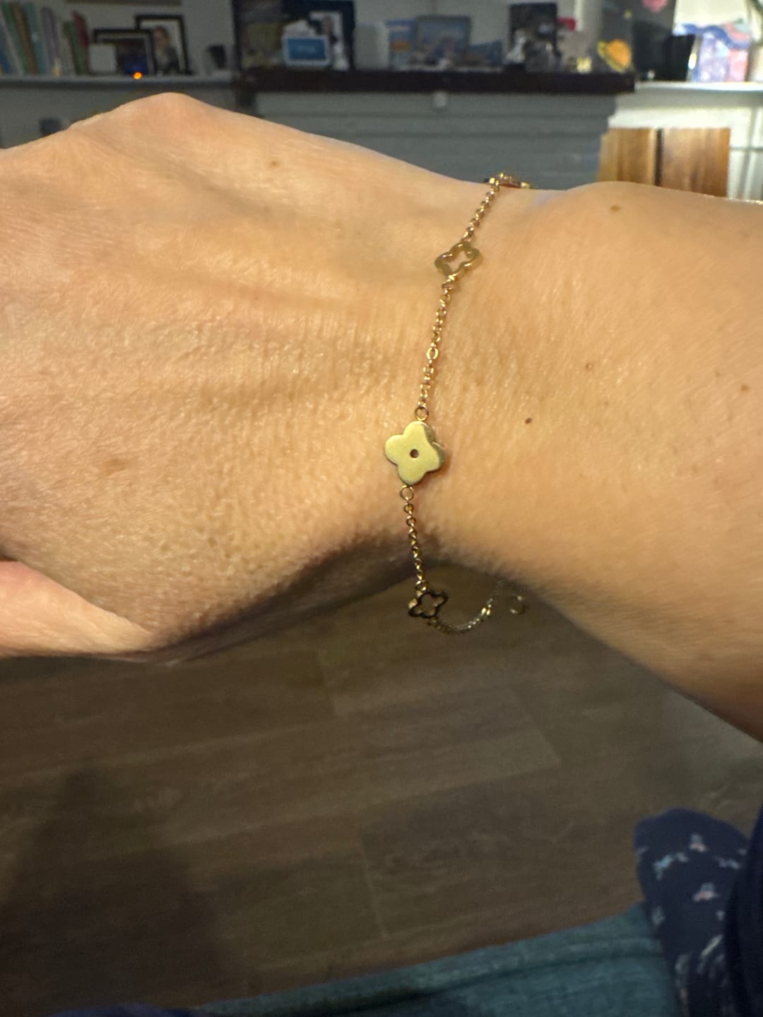 Customer photo review of Multi Clover Bracelet