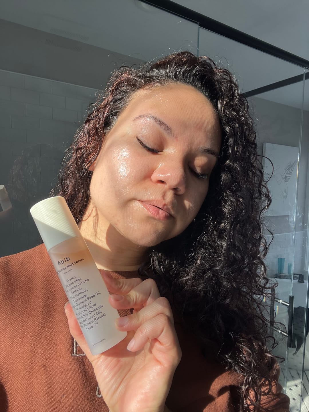 Customer photo review of Jericho Rose Mist Serum Glow Spray