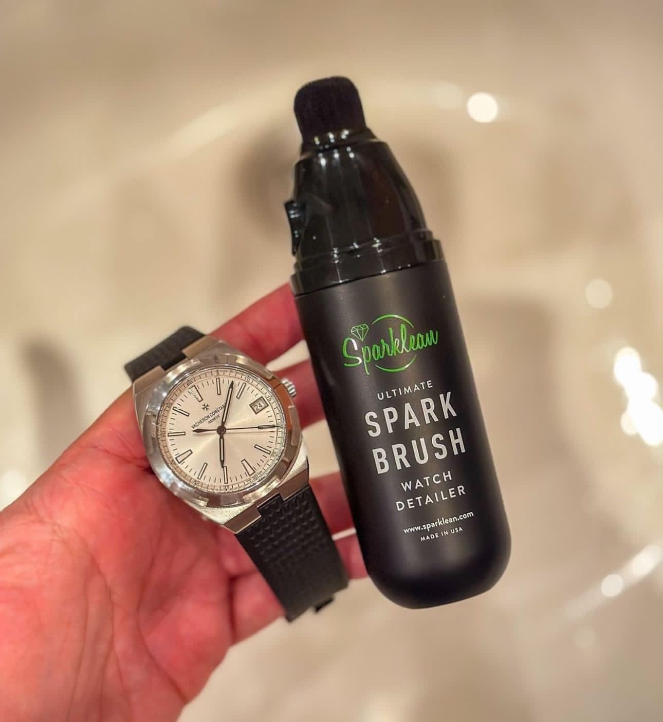 Customer photo review of SparkBrush Soft-Bristle Gentle on All Metals, Jewelry, & Watches