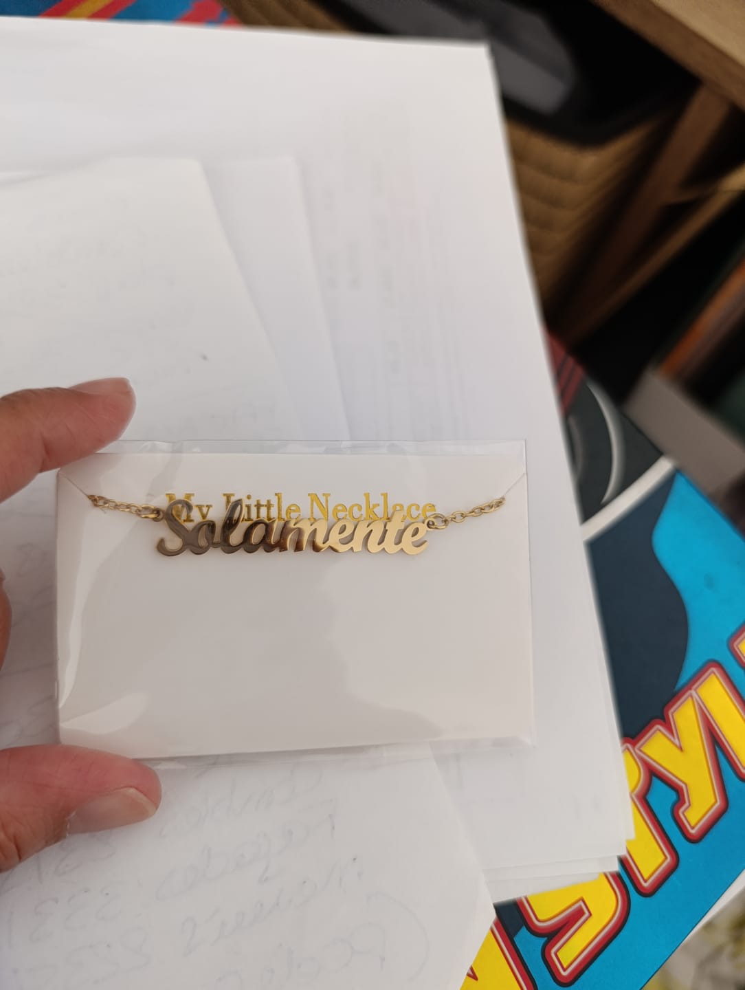 Customer photo review of Collier Personnalisable - MyLittleNecklace