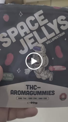 Customer video review of THC Spacejellies Vollspektrum | 100mg THC | 20 Stk.