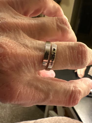 Customer photo review of Just Breathe Ring
