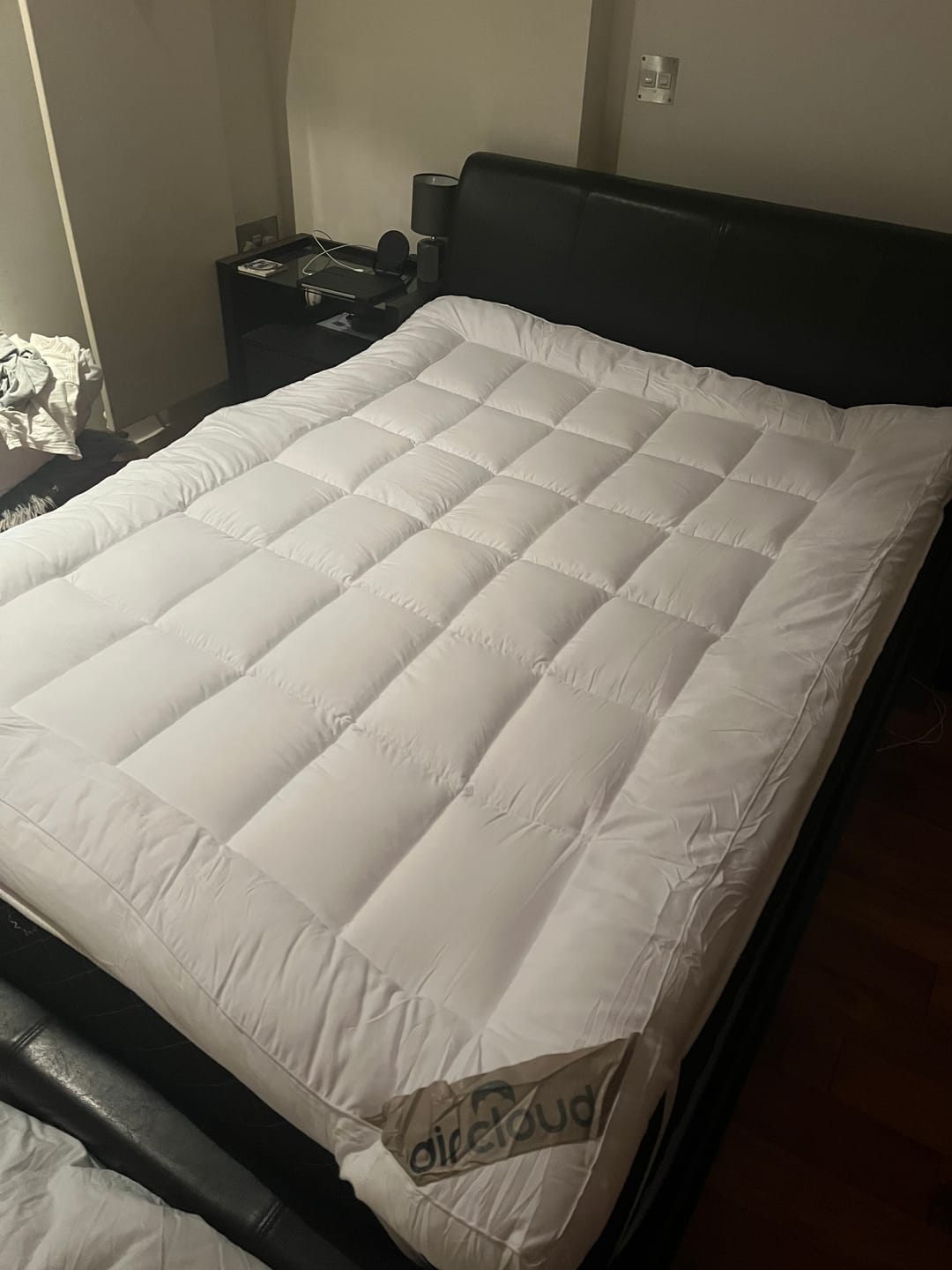 Customer photo review of 10cm Microfiber Mattress Topper