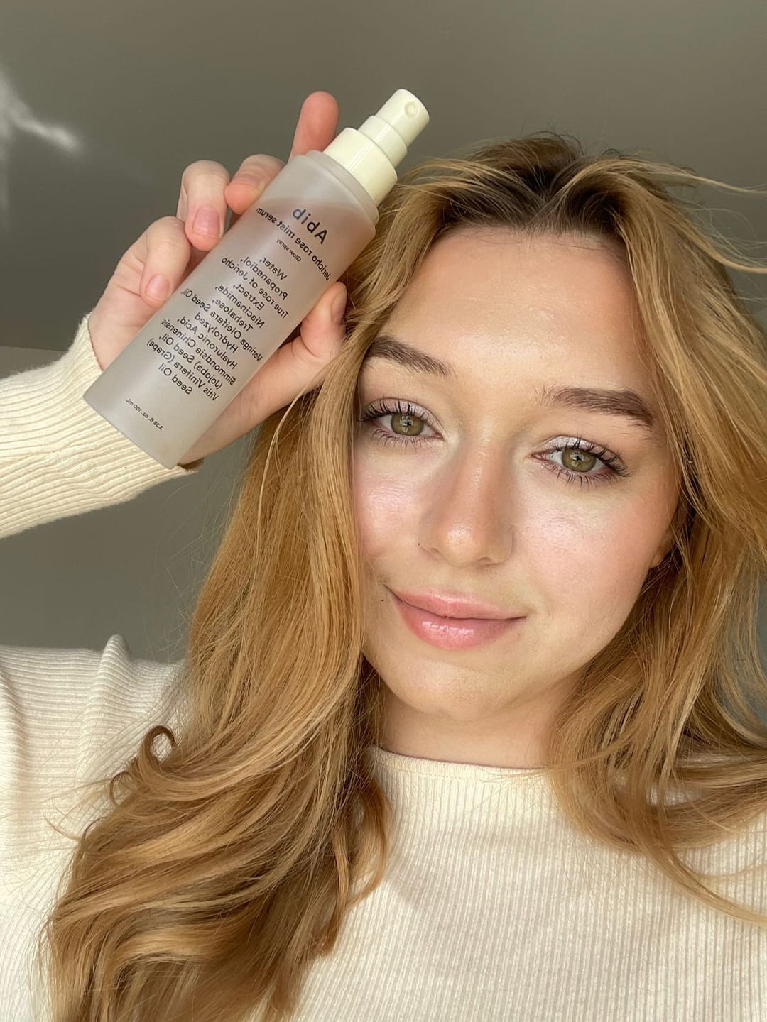 Customer photo review of Jericho Rose Mist Serum Glow Spray
