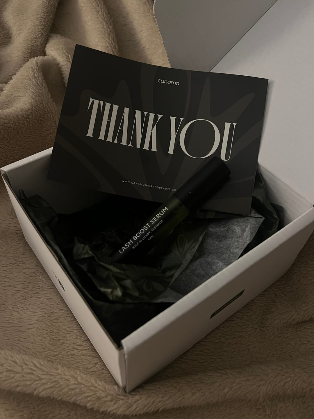Customer photo review of Lash Boost Serum