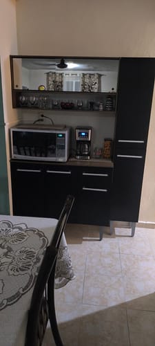 Customer photo review of Cocina Compacta 137cm Marrón/Negro Emilly Art 04