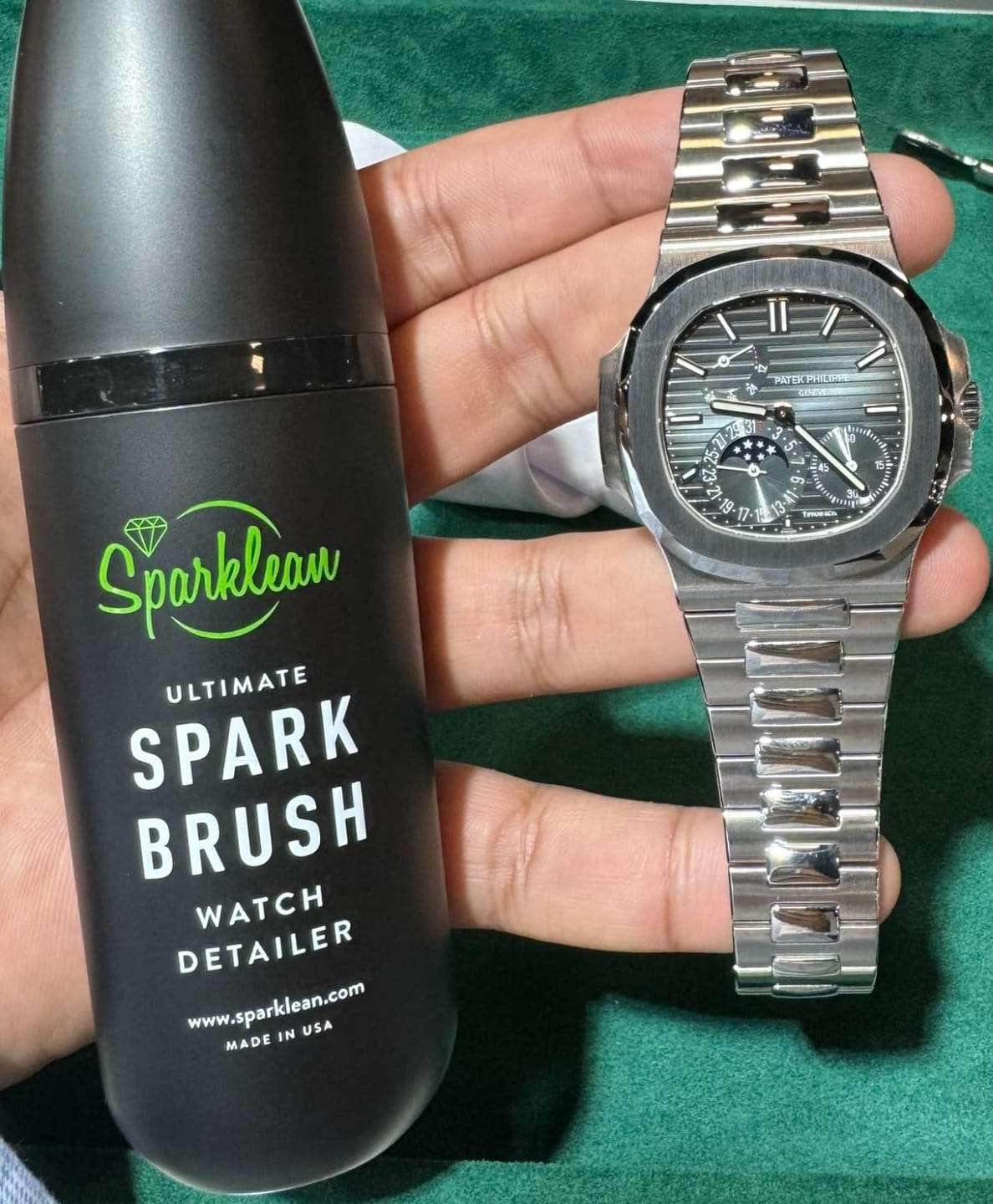 Customer photo review of SparkBrush Soft-Bristle Gentle on All Metals, Jewelry, & Watches