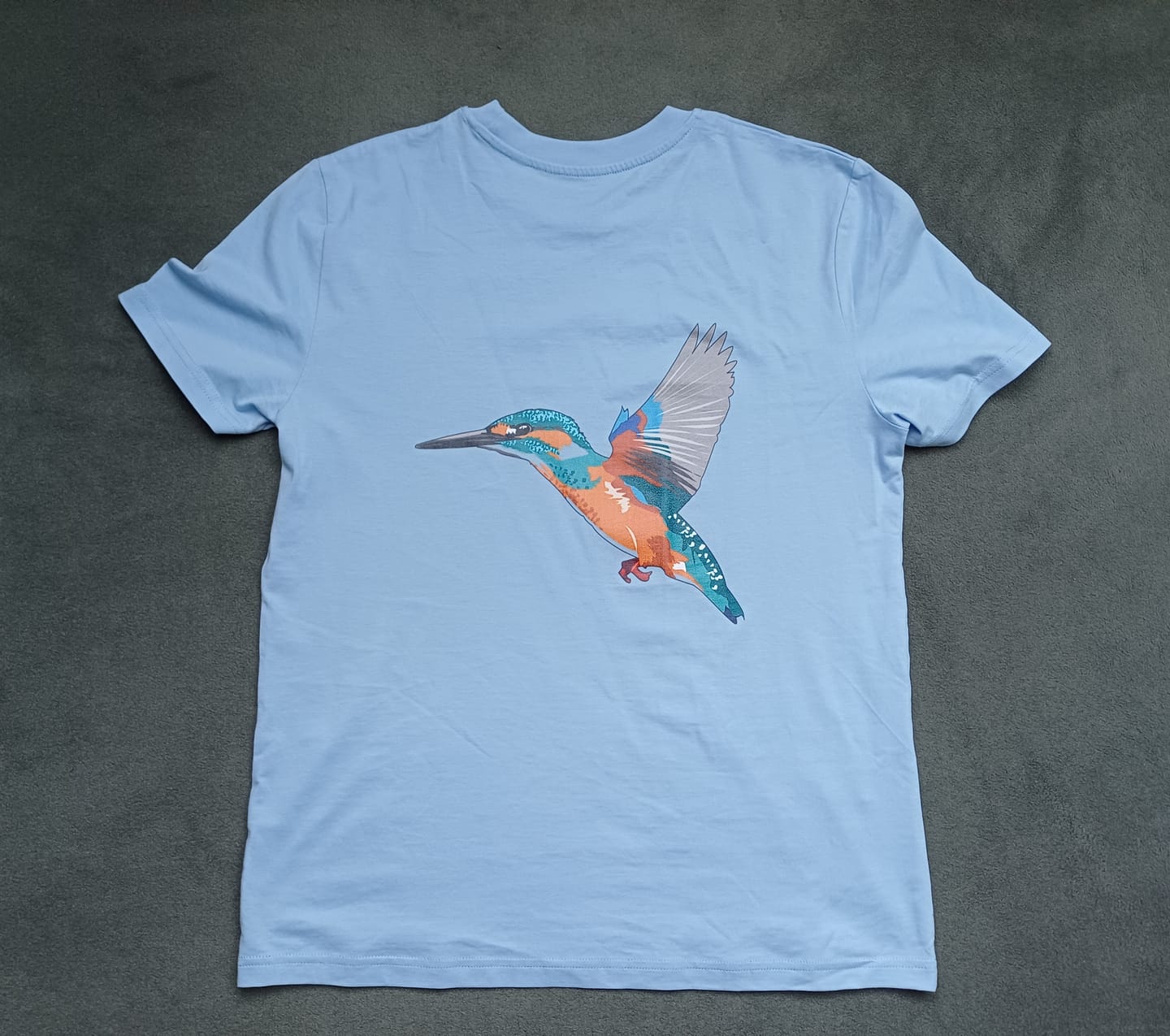 Customer photo review of Eisvogel Bio Männer T-Shirt Backprint