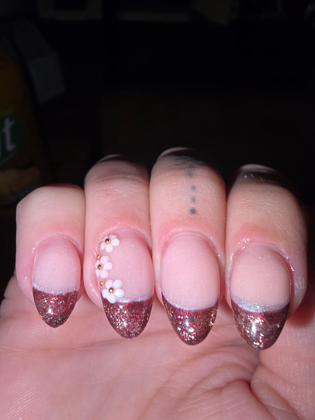 Customer photo review of UV / LED Color Gel - glimmer blau weiß - Art. 80150
