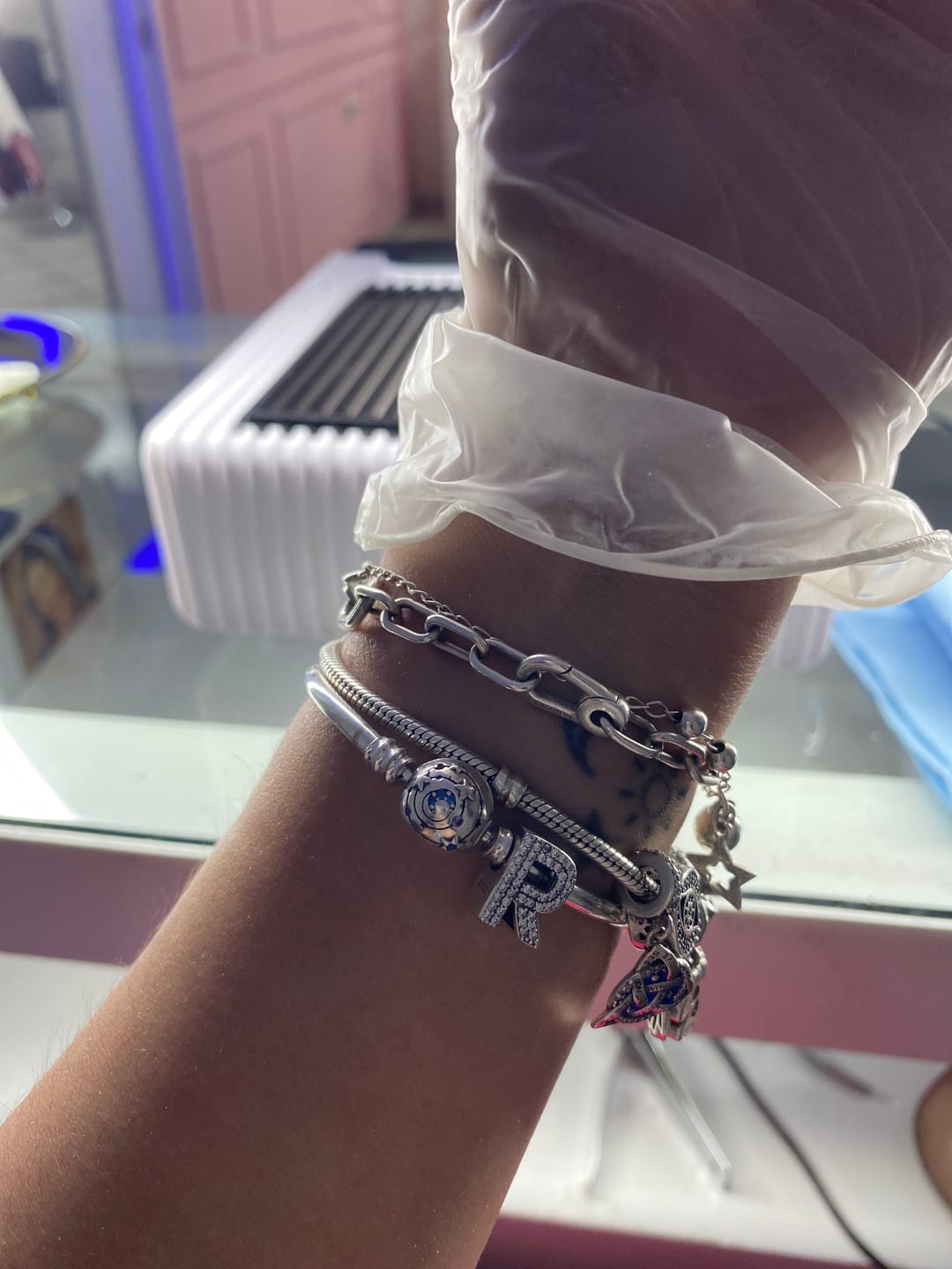 Customer photo review of Pulsera Espiral de Constelación