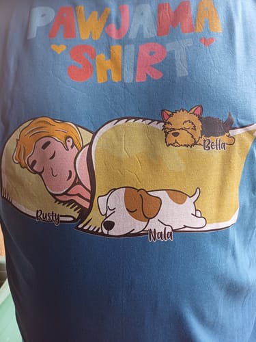 Customer photo review of PAWJAMA SHIRT (Unisex)