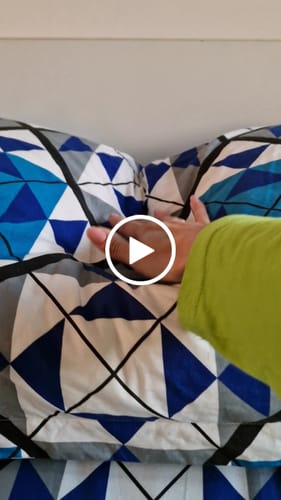 Customer video review of Pernă Plume Puf