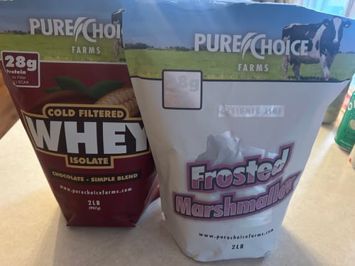 Customer photo review of Whey Protein Isolate Chocolate