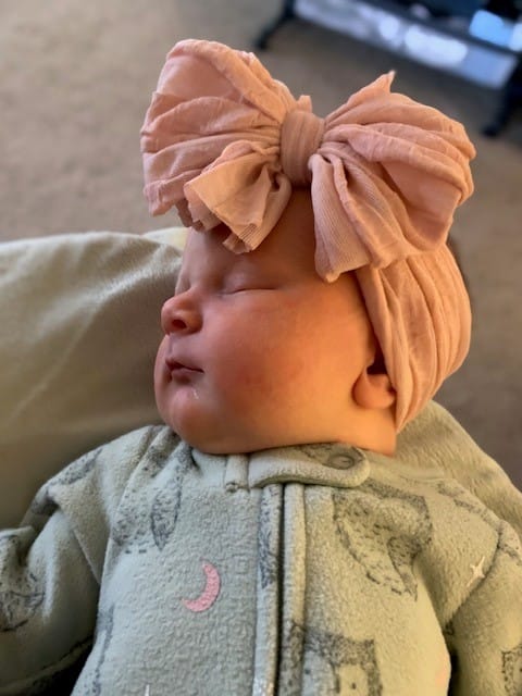 Customer photo review of Ruffled Headband- Sandy