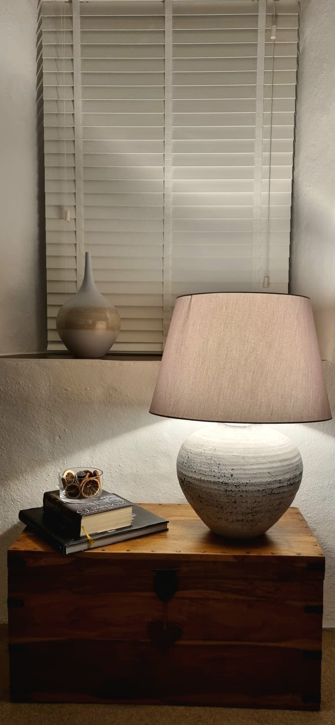 Customer photo review of Regola Large Stone Ceramic Lamp