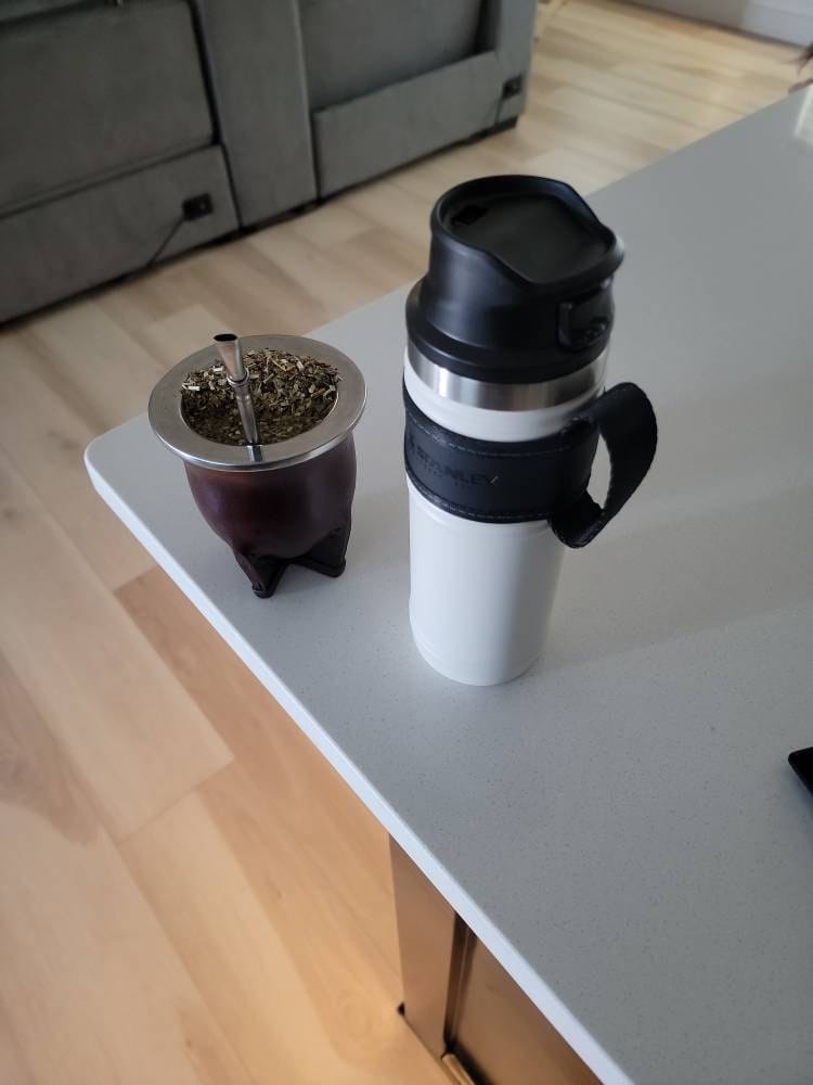 Customer photo review of Camionero Leather Mate Cup Black