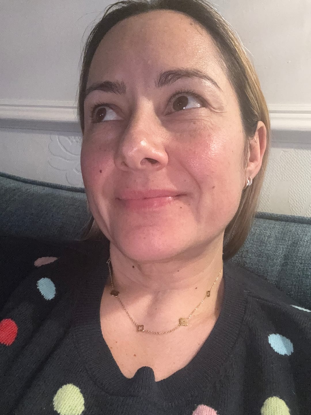 Customer photo review of Multi Clover Necklace