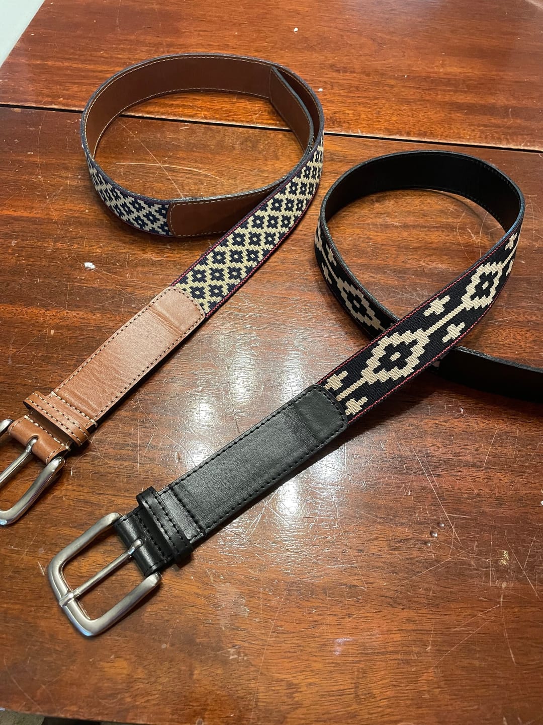 Customer photo review of Guarda Pampas Woven Belt (Black/Black-Red)