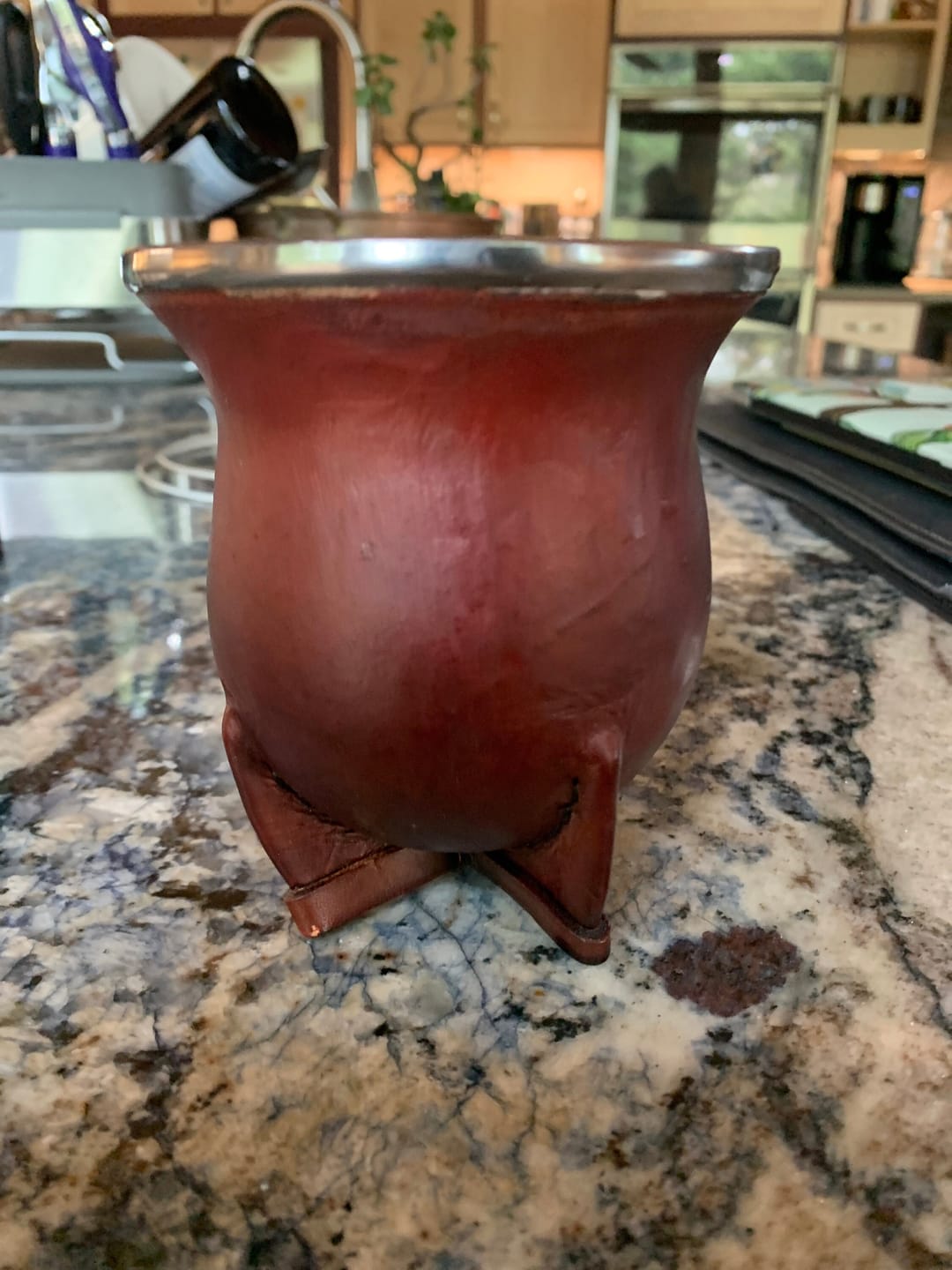 Customer photo review of Camionero Leather Mate Cup Black